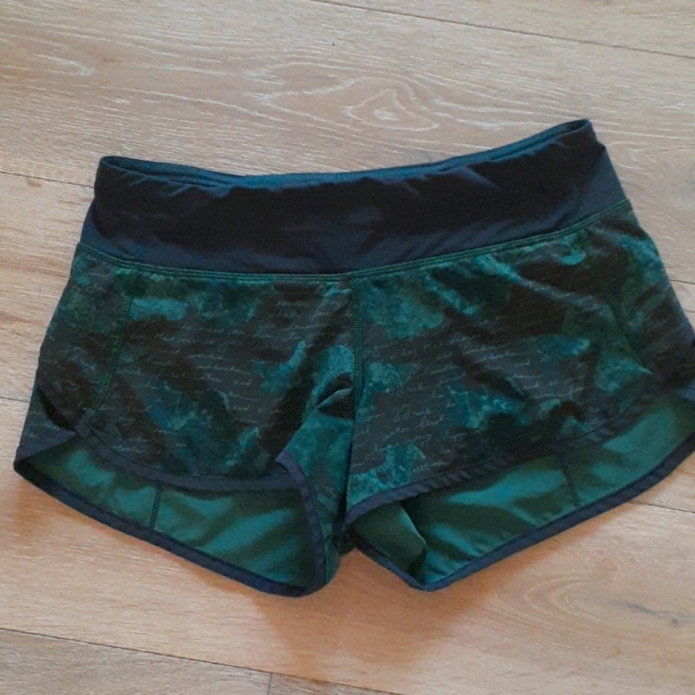 Lululemon Speed Shorts (Manifesto Camo)